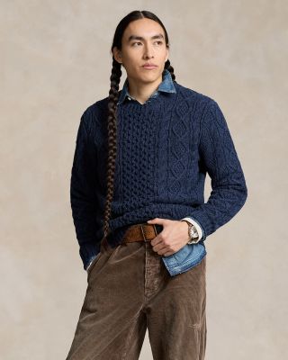Polo Ralph Lauren Cotton Cable Knit Crewneck Sweater