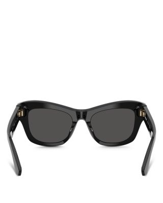 Shield Hinge Cat Eye Sunglasses, 51mm