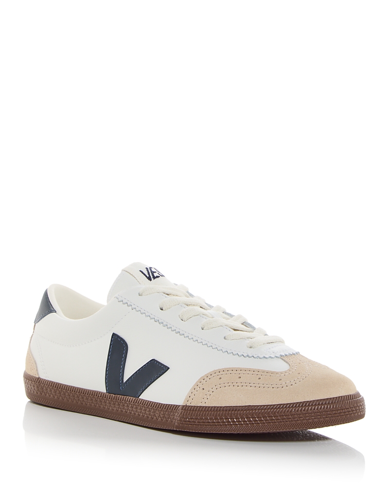 Veja Volley Sneakers With Contrasting Inserts In White