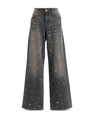 High Rise Wide Leg Jeans in Earl Grey