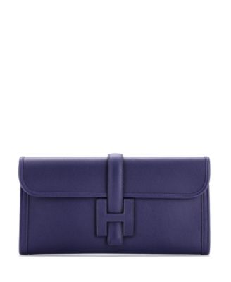 Pre-Owned Hermes 29 Jige Elan Clutch Evercolor