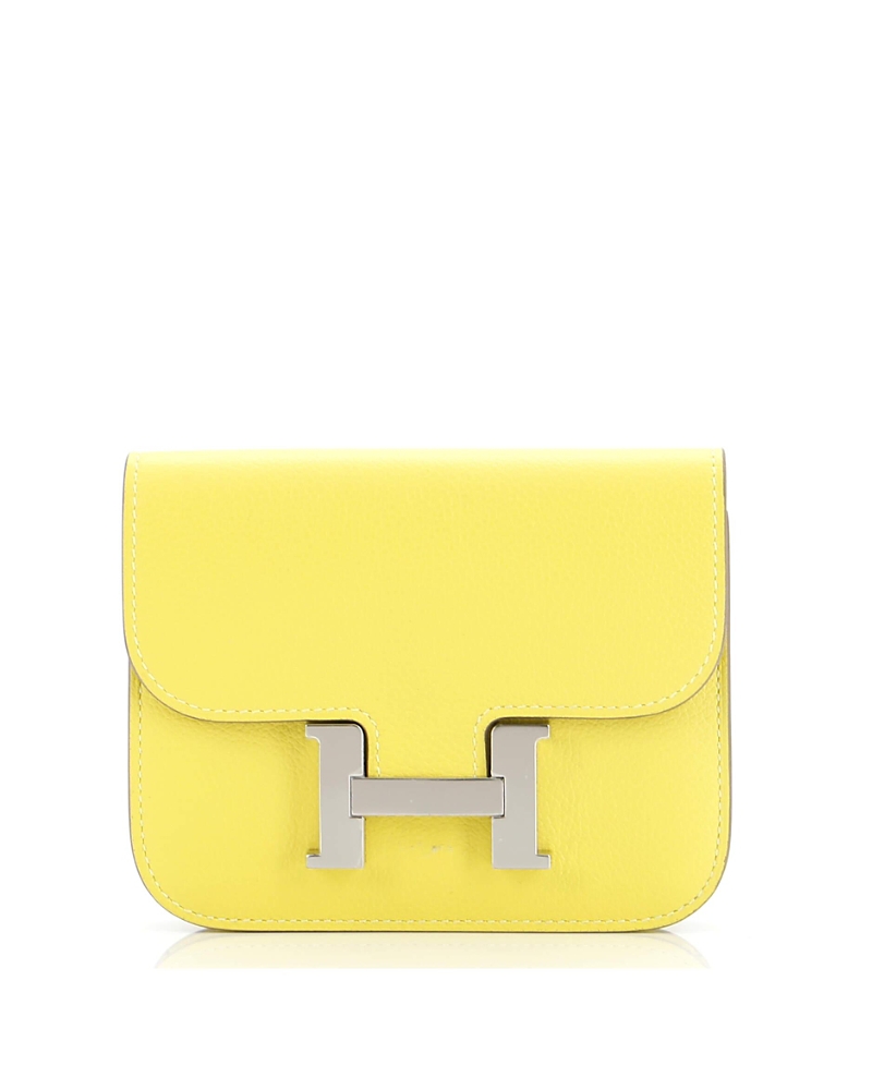 Pre-Owned Hermes Constance Slim Wallet Evercolor