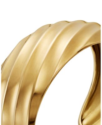 Cable Edge&reg; Cuff Bracelet in 18K Yellow Gold, 24mm