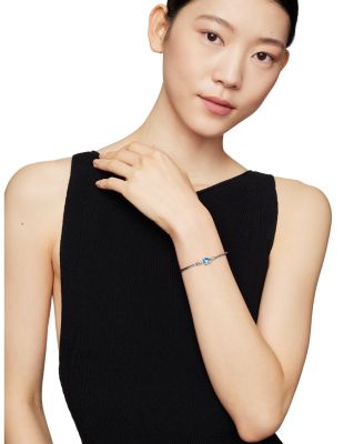 Chatelaine&reg; Bracelet with Blue Topaz and Diamonds