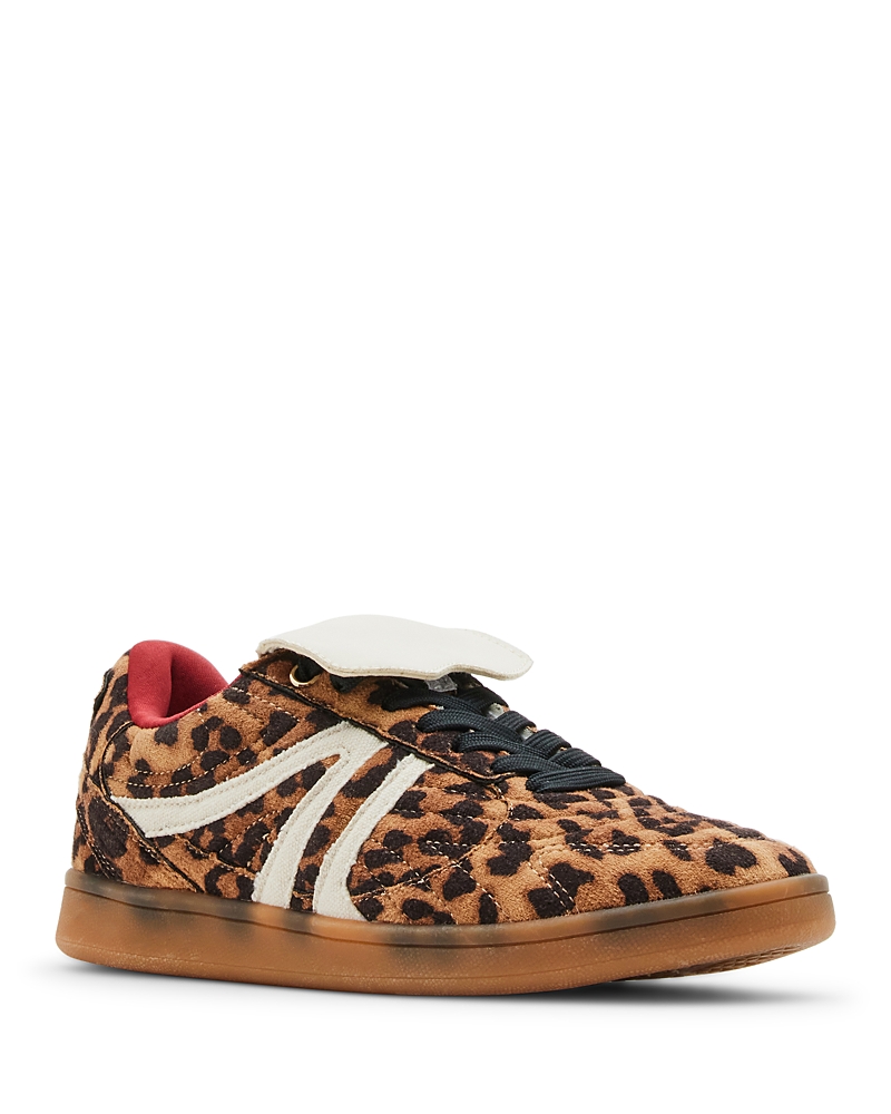 Steve Madden Madrid Metallic Low Top Sneaker In Leopard
