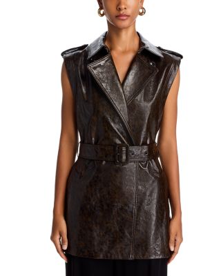 Harper Faux Leather Vest