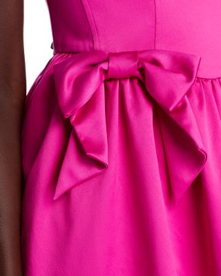 Bayer Bow Trim Mini Dress