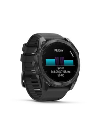 Fenix 8 51mm, AMOLED, Glass, Slate Gray Steel/Black, Black Band Watch / Fitness Tracker