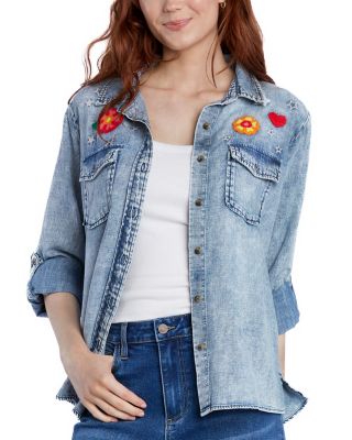 Birds of a Feather Denim Shirt