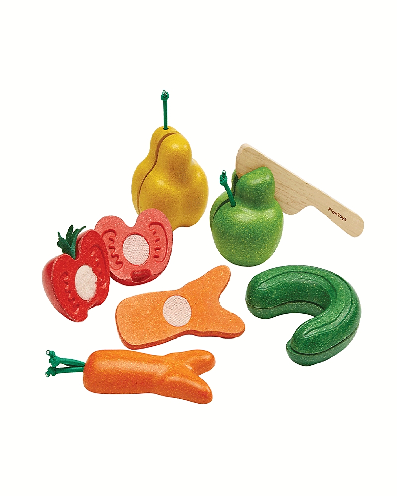 Plantoys Wonky Fruit & Vegetables - Ages Under 3 Years
