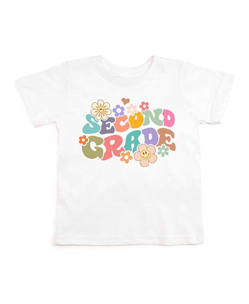 Sweet Wink Girls' Second Grade Retro Short Sleeve T-shirt - Little Kid, Big Kid