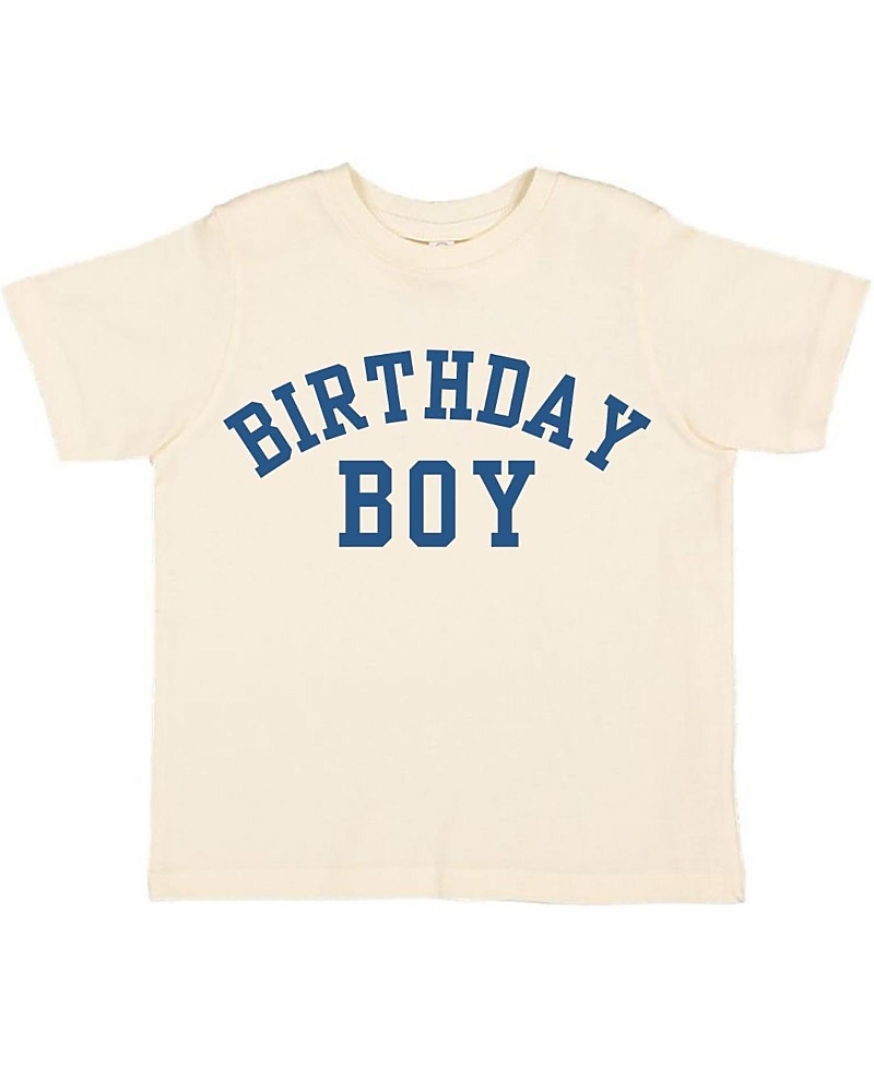 Sweet Wink Boys' Birthday Boy Varsity Short Sleeve T-Shirt - Baby