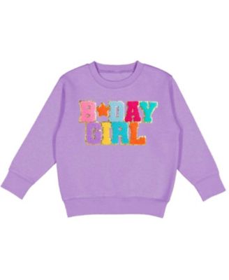 Sweet Wink - Girls' Birthday Patch Sweatshirt - Little Kid, Big Kid