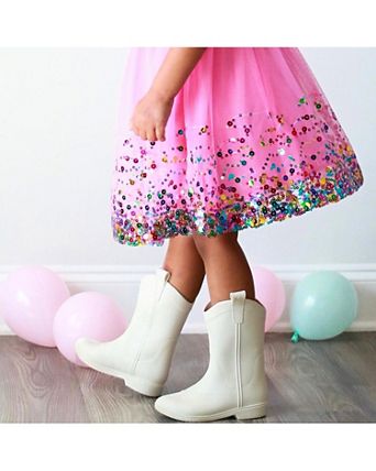 Deux Par Deux Bi-Material Dress - Peacoat Fairy Unicorn Deux Par Deux Bi-Material Dress - Peacoat Fairy Unicorn