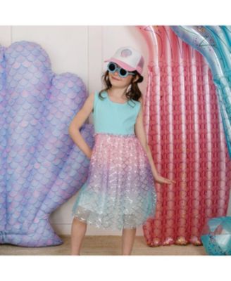 Girls' Sparkling Mermaid Tank Tutu Dress - Little Kid, Big Kid