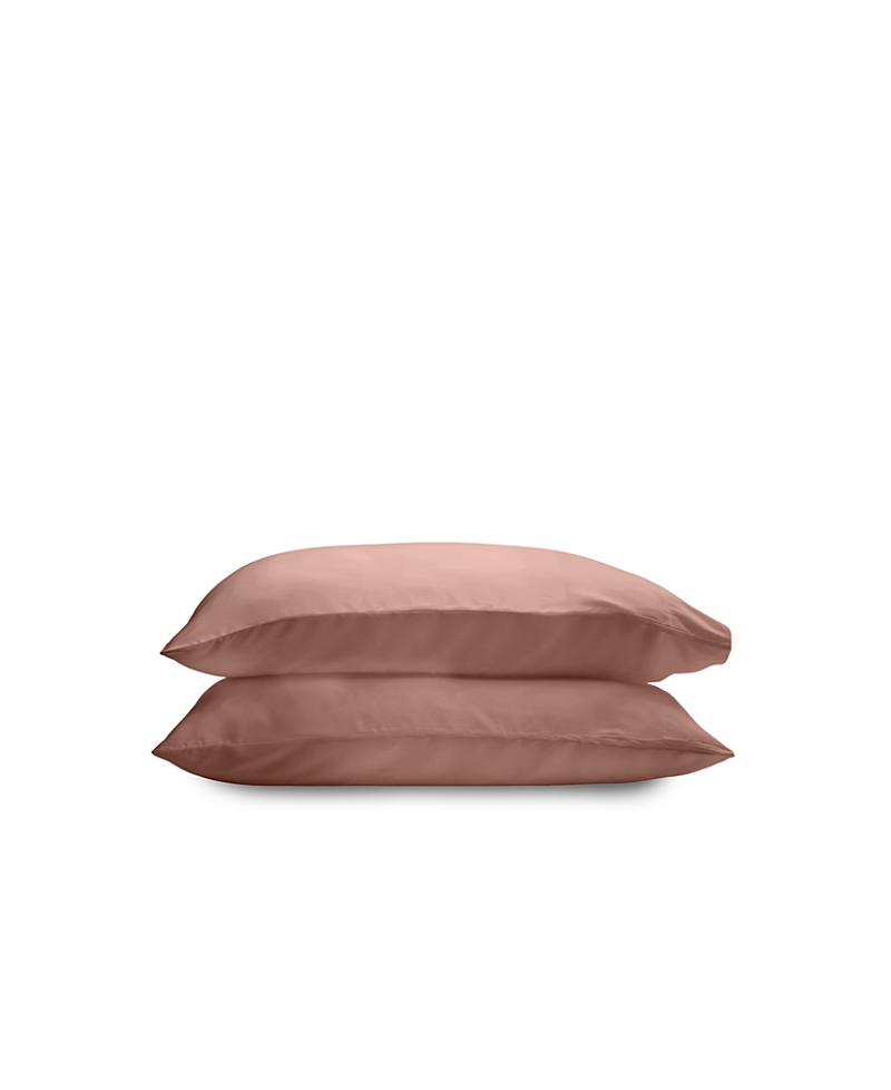 Ettitude Set Of 2 Sateen Pillowcases In Copper