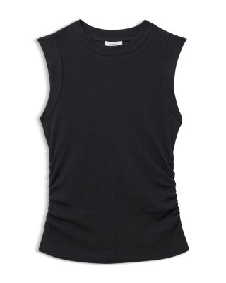 REISS Trudy Ruched Ribbed Vest | Bloomingdale's