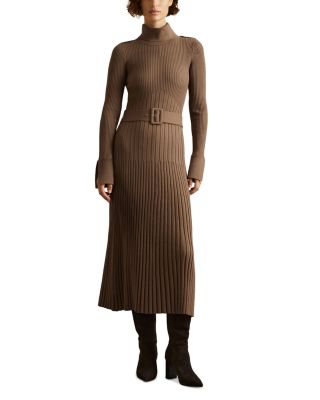 REISS - Vinette Midi Knitted Dress