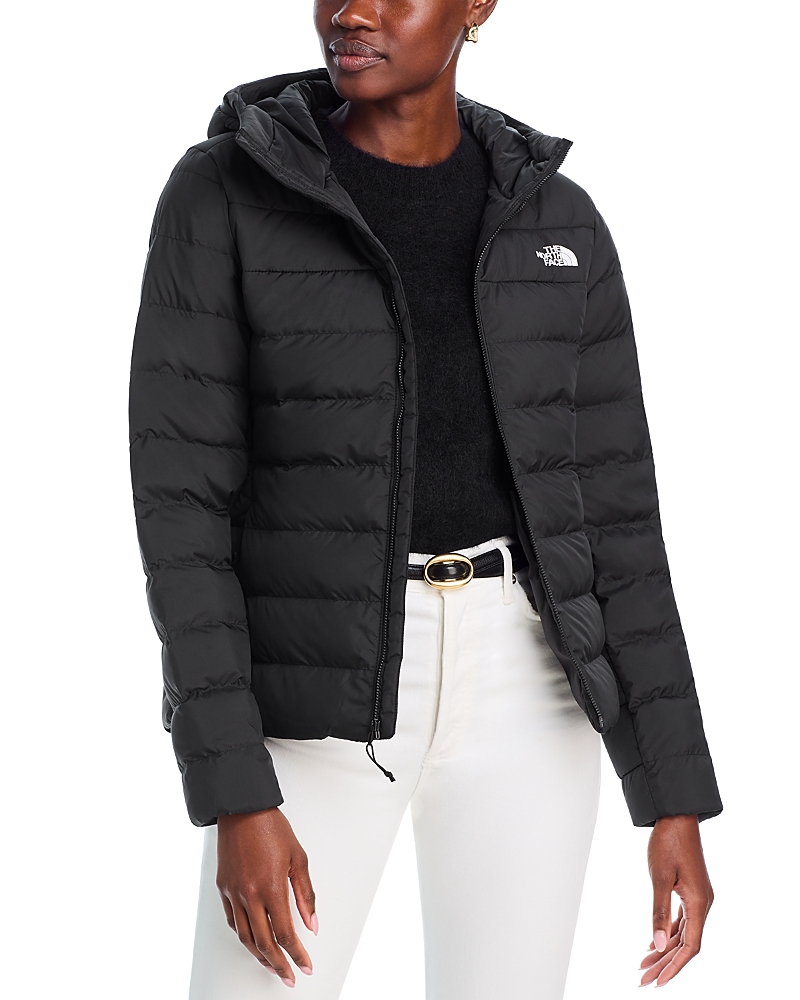 The North Face Belleview Stretch 600-fill Power Down Coat In Tnf Black