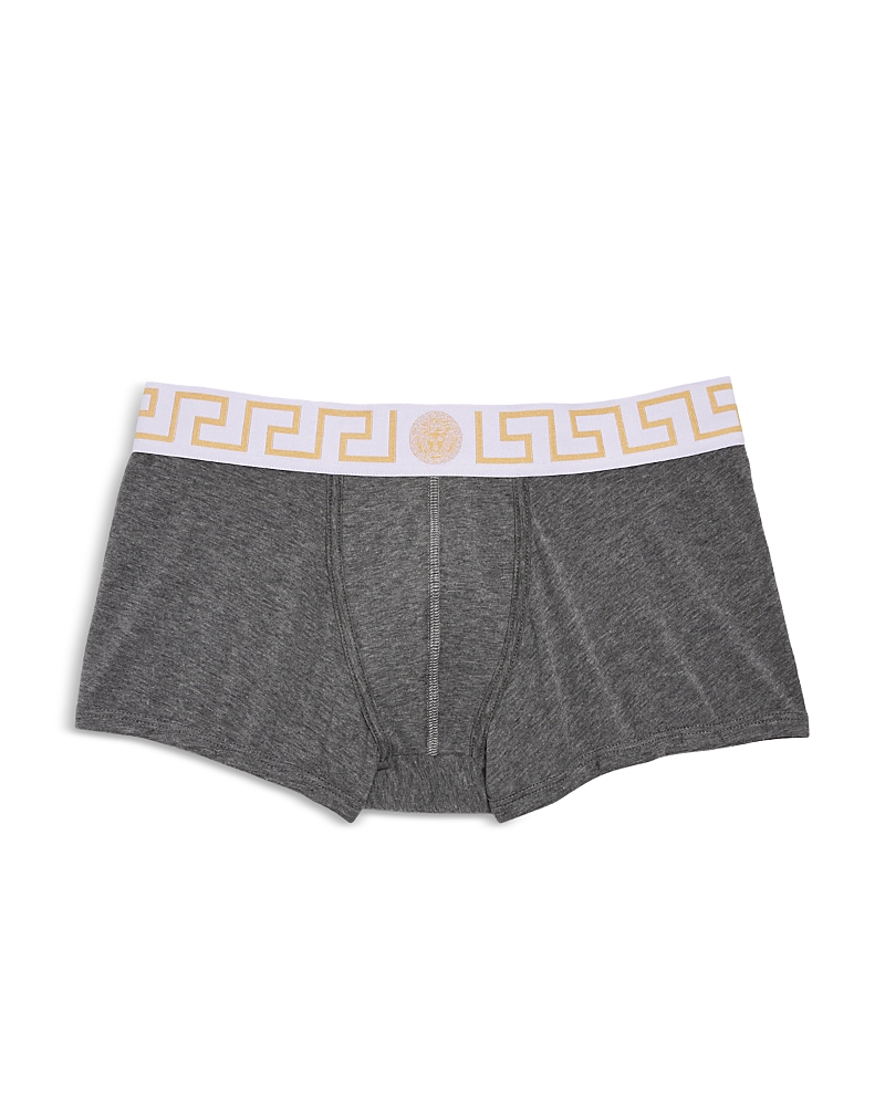 Versace Topeka Cotton Bi Stretch Low Rise Logo Trunks