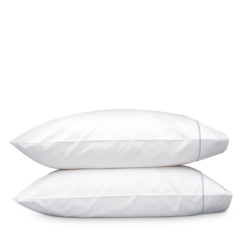 Matouk Gatsby Pillowcase Set, Standard In Pool