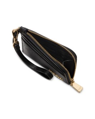 Devin Saffiano Leather Coin Card Case Wristlet