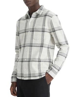Vince - Plaid Knit Shirt Jacket