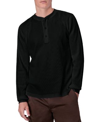 rag & bone - Cotton Blend Waffle Knit Henley