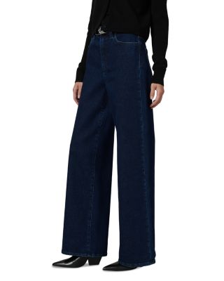 The Mia Petite Wide Leg High Rise Jeans in Cinema