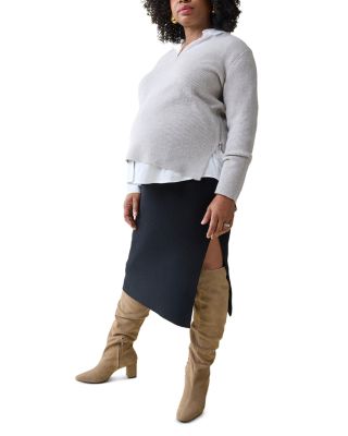 Maternity Side Zip Sweater