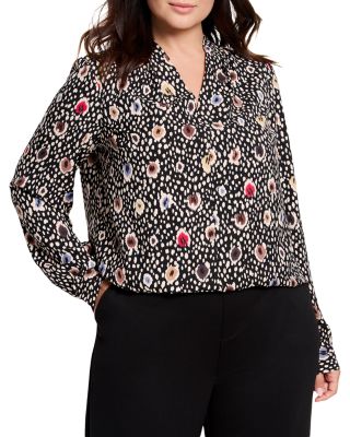 NIC+ZOE Plus - Plus Spotted Dot Blouse