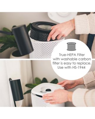 Crane Air Purifier with True HEPA Filter, UV Light, 250 Sq Feet Coverage, Timer Function, Sleep Mode, Washable Particle Filter, EE-5067