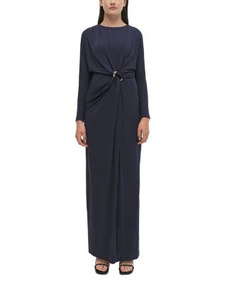 SIMKHAI - Maisie Long Sleeve Draped Dress