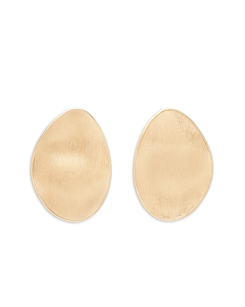 Marco Bicego 18k Yellow Gold Lunaria Large Textured Disc Statement Earrings In Gold