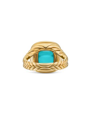Albion&reg; Ring in 18K Yellow Gold with Gemstones and Diamonds, 15mm
