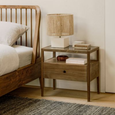 Spindle Bedside Table