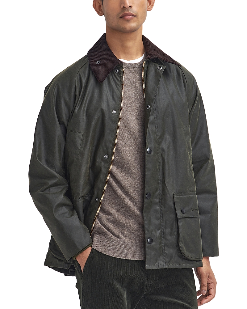 Shop Barbour Bedale Wax Jacket In Archive Olive