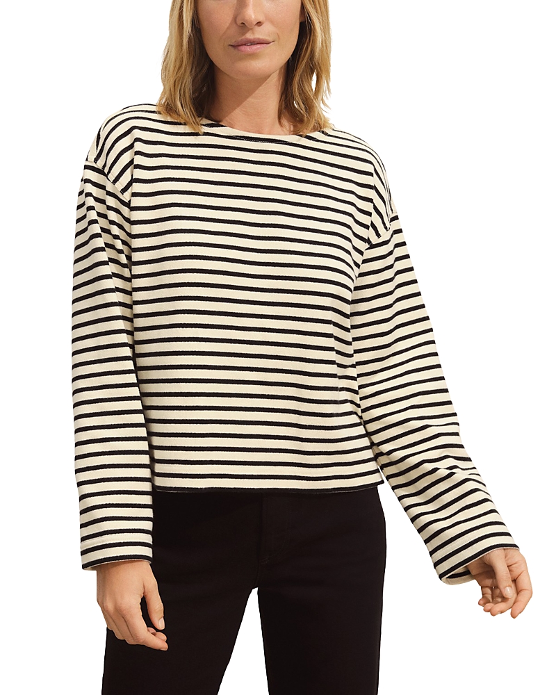 Shop Buck Mason Mariner Tee In Natural/black