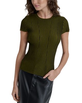 DKNY - Short Sleeved Ribbed Sweater
