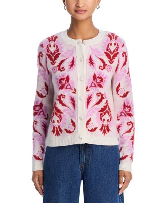 100% Cashmere Spring Novelty Cardigan - Exclusive