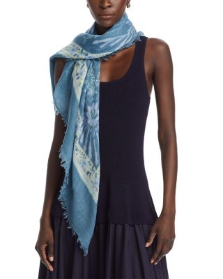 Echo - Vintage Decorative Floral Square Scarf