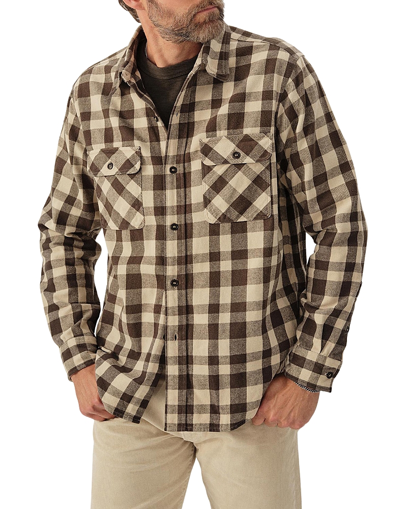 BUCK MASON CRAFTSMAN COTTON PLAID CLASSIC FIT BUTTON DOWN WORK SHIRT