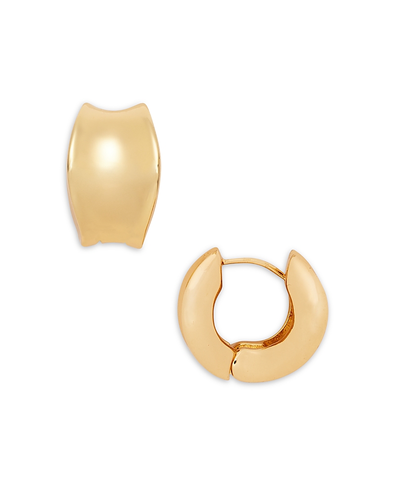 Shop Aqua Chunky Huggie Hoop Earrings In Gold Tone - Exclusive