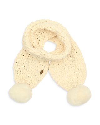 Kurt Geiger London Chunky Chenille Pom Scarf