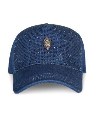 KURT GEIGER LONDON - Denim Crystal Baseball Hat