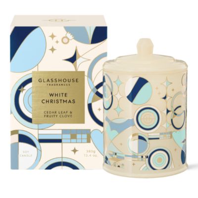 Glasshouse Fragrances - White Christmas Candle, 13.4 oz.