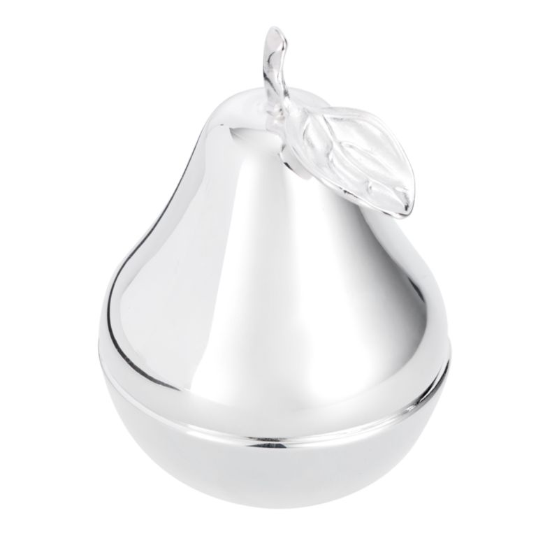 Christofle Silverplated Pear Bonbonniere