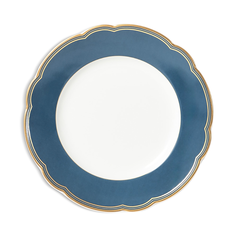 Shop Bernardaud Pompadour Salad Plate In Bleu
