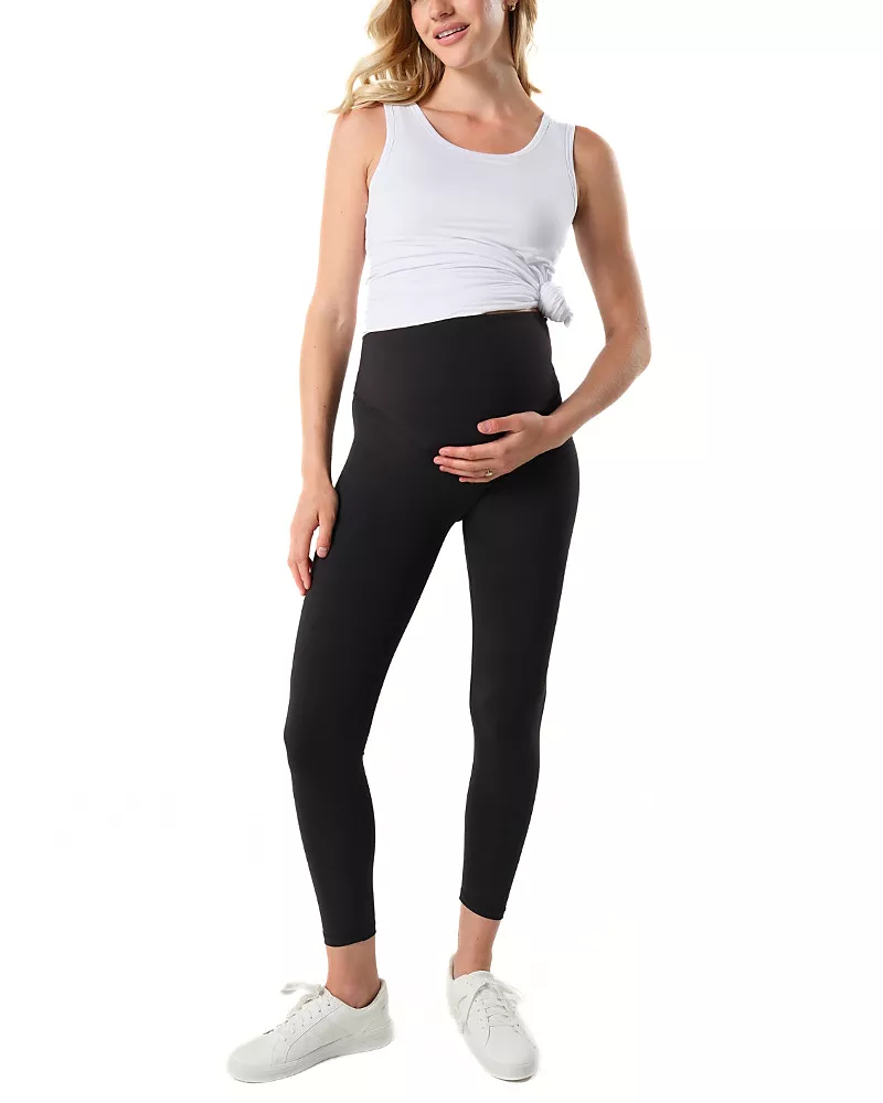 Marion Women's Maternity Stretch Leggings with Bump-Friendly Phone Pocket