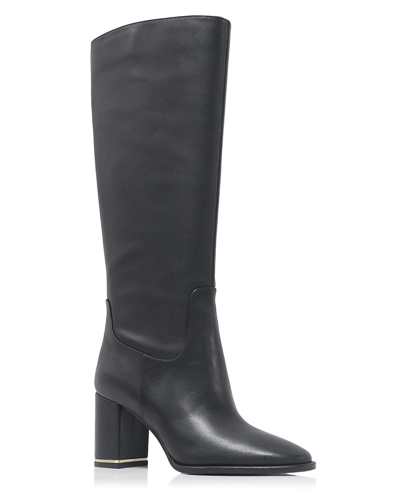 Kenneth Cole Yvonne Knee High Boot In Black Leather